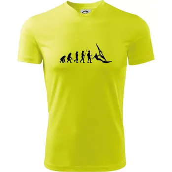 Evoluce Windsurfing - Pánské triko Fantasy sportovní (dresovina) - 3XL ( Neonově žlutá )