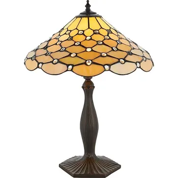 Lampička Endon 64301 - Stolní lampa Tiffany PEARL 1xE27/60W/230V pr. 37 cm