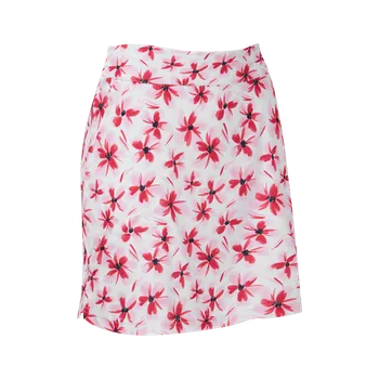 FootJoy Floral Print Knit Skort XS, Pink/Red/Black, dámské