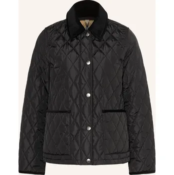 Burberry Dámská Prošívaná Bunda, černá / béžová, 40