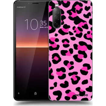 Pouzdro na mobilní telefon Picasee silikonový černý obal pro Sony Xperia 10 II - Pink Tiger
