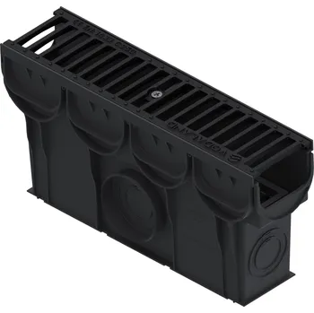 Sběrná plastová vpusť VODALAND EASY C250 s litinovou mříží 500 x 125 x 250 mm