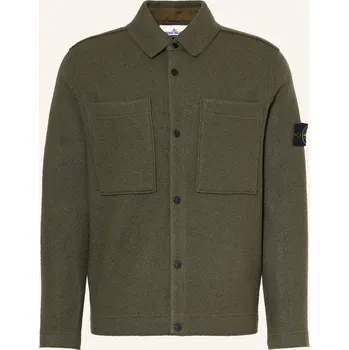 Pánská košile Stone Island Pánská Bunda Regular Fit, tmavě zelená, 42