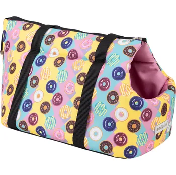 Taška pro psa a kočku Přepravní taška pro psy HAPPY vzor DONUT velikost S, L Rozměr: L - 42x26x30 cm