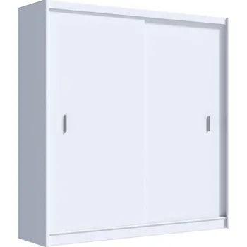 Šatní skříň Šatní skříň s posuvnými dveřmi SAPHIRA 203x215 cm bílá