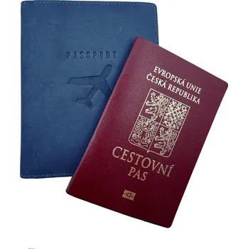 Peněženka Kožené pouzdro na pas 80065 tmavě modré - poslední kus, HJP