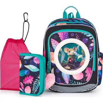 Školní batoh Střední set do školy Topgal ENDY, lesní zvířatka