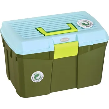 Čištění pro koně Box na čištění HIPPOTONIC Limited Edition Khaki/modrá