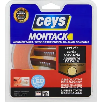 Lepicí páska Montack Express CEYS páska pro LED kabely 8mm, 10m