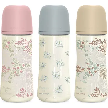 Kojenecká láhev SUAVINEX | Kojenecká láhev POETRY 360ml FYZIOL PRŮTOK L