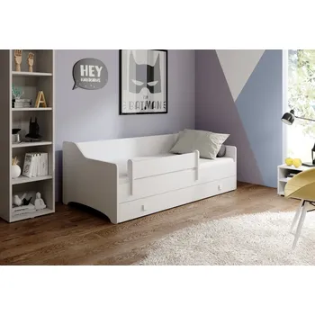 Postel ArtAdrk Dětská postel NAOMI | bílá/bílá 80 x 160 cm