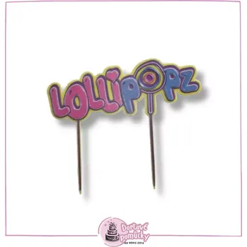 Lollipopz logo - plastový zápich