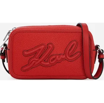 Kabelka CROSSBODY KARL LAGERFELD K/SKUARE CAMERA BAG GRAINY KLASSIC RED