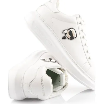 Dámské tenisky TENISKY KARL LAGERFELD KAPRI KARL NFT LO LACE WHITE LTHR / MONO