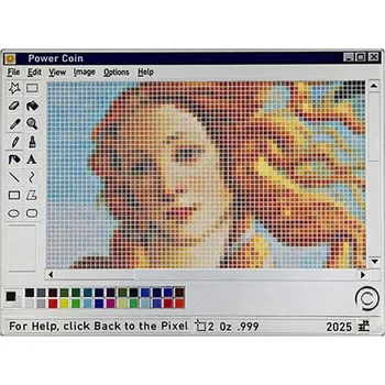 Sběratelství Stříbrná mince 2 Oz Malování