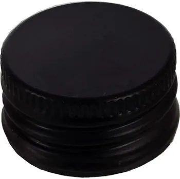 Uzávěr PP 28 Plech - černá pevnější se závitem AD