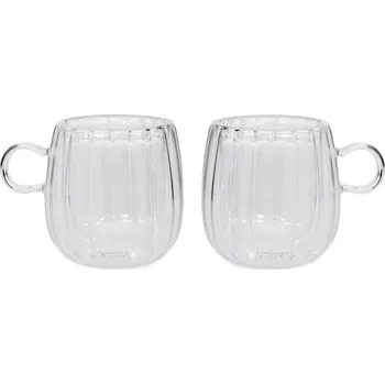 Sklenice Sada sklenic | CEMBRA GROOVE | s dvojitou stěnou, 2 kusy | 250 ml | 732577 Cena za 2 kusy v balení