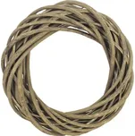 Proutěný věnec Ø25 cm šedý