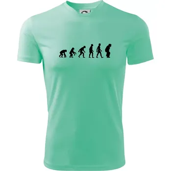 Pánské tričko Evoluce baseball chytač - Pánské triko Fantasy sportovní (dresovina) - XL ( Mátová )