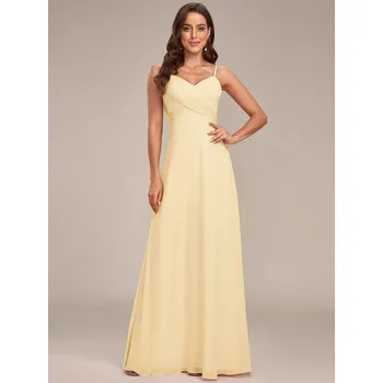 Dámské šaty Áčkové šaty s odhalenými zády Barva: Žlutá, Velikost: 3XL