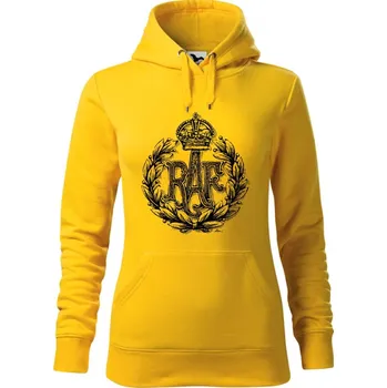 Dámská mikina Mikina - RAF znak - Royal Air Force Barva: Žlutá (04), Velikost: XXL, Střih: Dámské