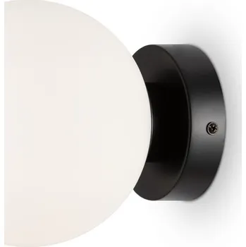 Nástěnné svítidlo Maytoni Univerzální skleněné nástěnné svítidlo Basic Form Wall Barva: Černá, Průměr: 150 mm, Barva skla: Bílá MOD321WL-01B Univerzální skleněné nástěnné svítidlo Basic form Wall