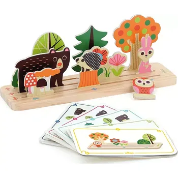 Hračka Vilac Dřevěná logická hra Postav to správně! Les