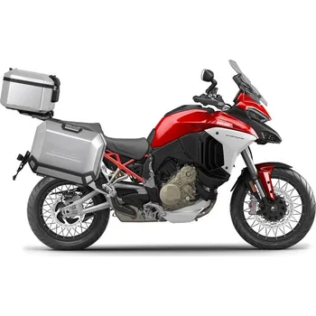 Zavazadlo na motocykl SHAD Kompletní sada hliníkových kufrů TERRA, 55L vrchní kufr + 36L/47L boční kufry, včetně montážní sady a desky SHAD Ducati Multistrada 1200 V4