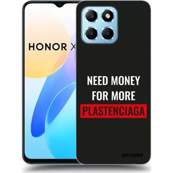 Pouzdro na mobilní telefon Picasee silikonový černý obal pro Honor X8 5G - More PLASTENCIAGA