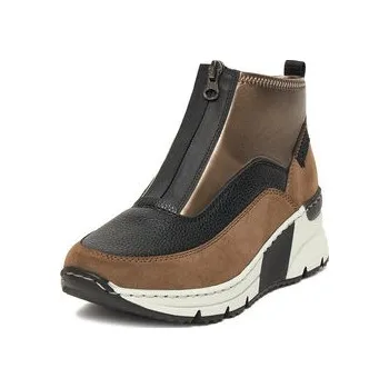 Dámské kozačky Rieker Polokozačky N6352-25 Hnědá 40