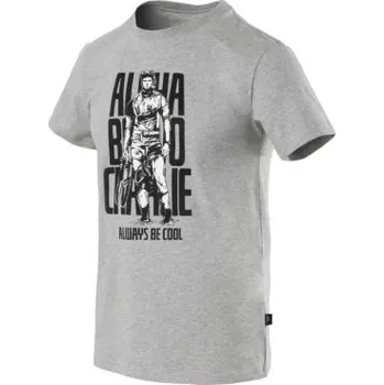 Pánské tričko Tričko Alfa Bravo Charlie, Helikon, Mid Grey Melange, S