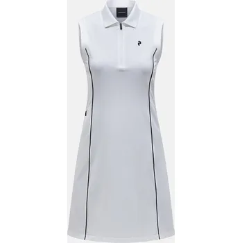 Dámské šaty ŠATY PEAK PERFORMANCE W PIQUE DRESS WHITE