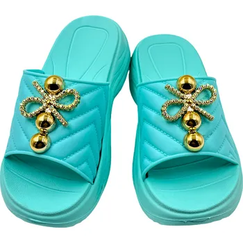 Dámské pantofle Dámské pantofle tyrkysové 032 Velikost: 37