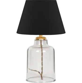 Lampička Stolní lampa AYD 1xE27/40W/230V černá/čirá