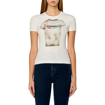 TRIČKO DIESEL T-UNCUTIE-LONG-N18 T-SHIRT OFF WHITE