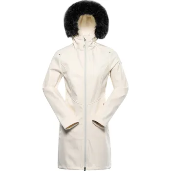 Dámský kabát Dámský softshellový zateplený kabát ALPINE PRO IBORA creme 2XL