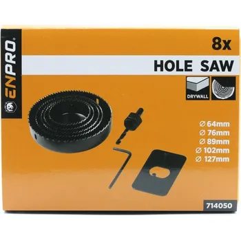 Příslušenství k nářadí Pila vykružovací - set 8 ks, ENPRO