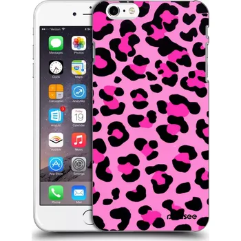 Pouzdro na mobilní telefon Picasee silikonový černý obal pro Apple iPhone 6 Plus/6S Plus - Pink Tiger