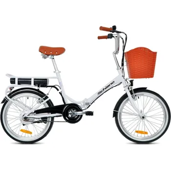 Skládací kolo F.LLI SCHIANO Skládací 20″ elektrokolo XL BÍLÁ 2025