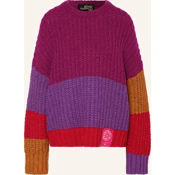 Dámský svetr Yippie Hippie Dámský Oversized Svetr, fuchsiová / tmavě...