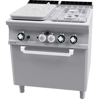 Sporák Plynový sporák tálový 80 s elektrickou troubou TPF2-78GPE RM GASTRO - 3 zóny