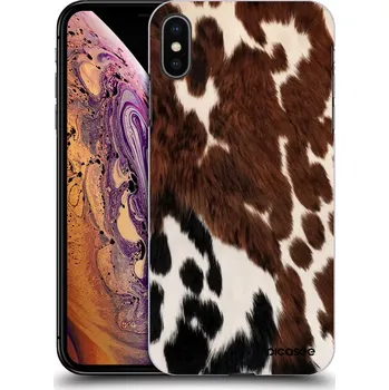 Pouzdro na mobilní telefon Picasee silikonový průhledný obal pro Apple iPhone XS Max - Rust
