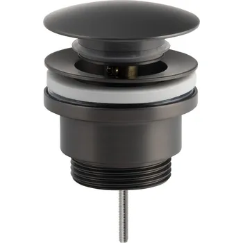 Sapho Umyvadlová výpust 5/4“, click-clack, velká zátka, 10-55mm, gun metal