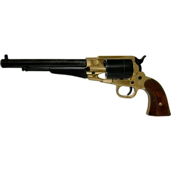 Replika zbraně Replika coltu Kolser - Remington 1858 – verze s náboji (černý+mosaz)