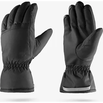 Rukavice WEDZE Lyžařské rukavice 100 S BÉŽOVÁ|ČERNÁ