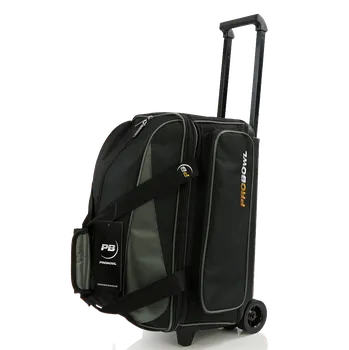 Taška na bowlingovou kouli TAŠKA NA 2 KOULE NA KOLEČKÁCH PB BASIC STŘÍBRNÁ