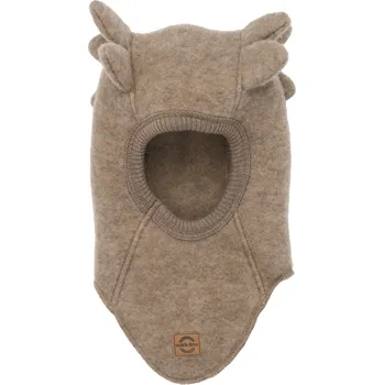 Kojenecká čepice Mikk-Line Mikk - Line kojenecká vlněná merino kukla 50048 - Melange Denver hnědá 98/104