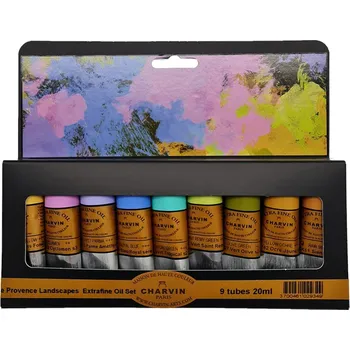 Olejová barva Charvin Paris Olejové barvy Extra Fine 9 ks Provence odstíny sada