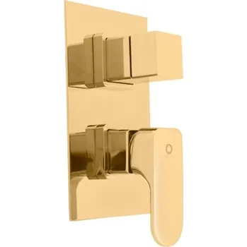 Vodovodní baterie Yukon Vodovodní baterie sprchová vestavěná s přepínačem, zlatá kartáčovaná YU186KZK