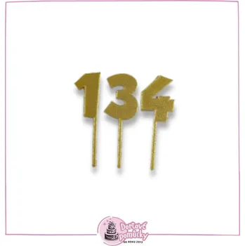 Číslo vzor 2 dle výběru - plastový zápich - Bílá / 7